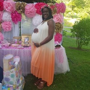 River Island Grecian ombré maxi dress (US 8)